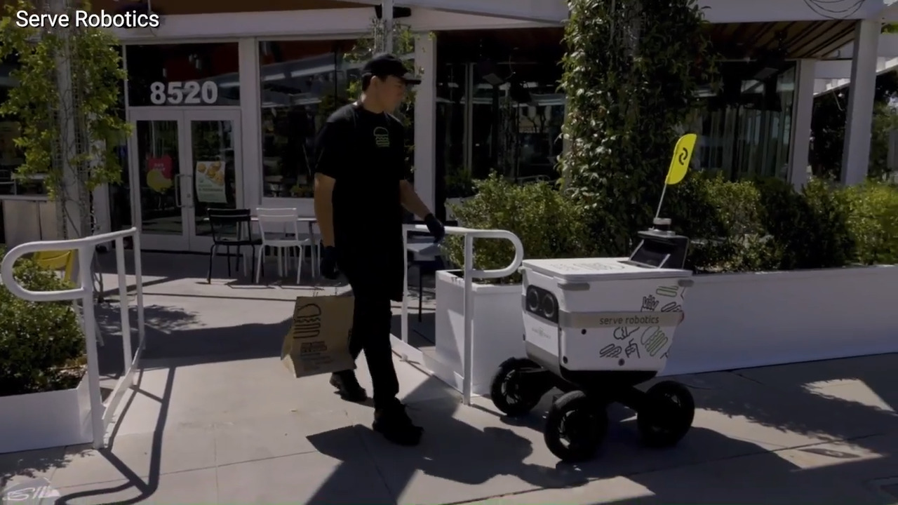 Your next burger could arrive at your doorstep via robot delivery