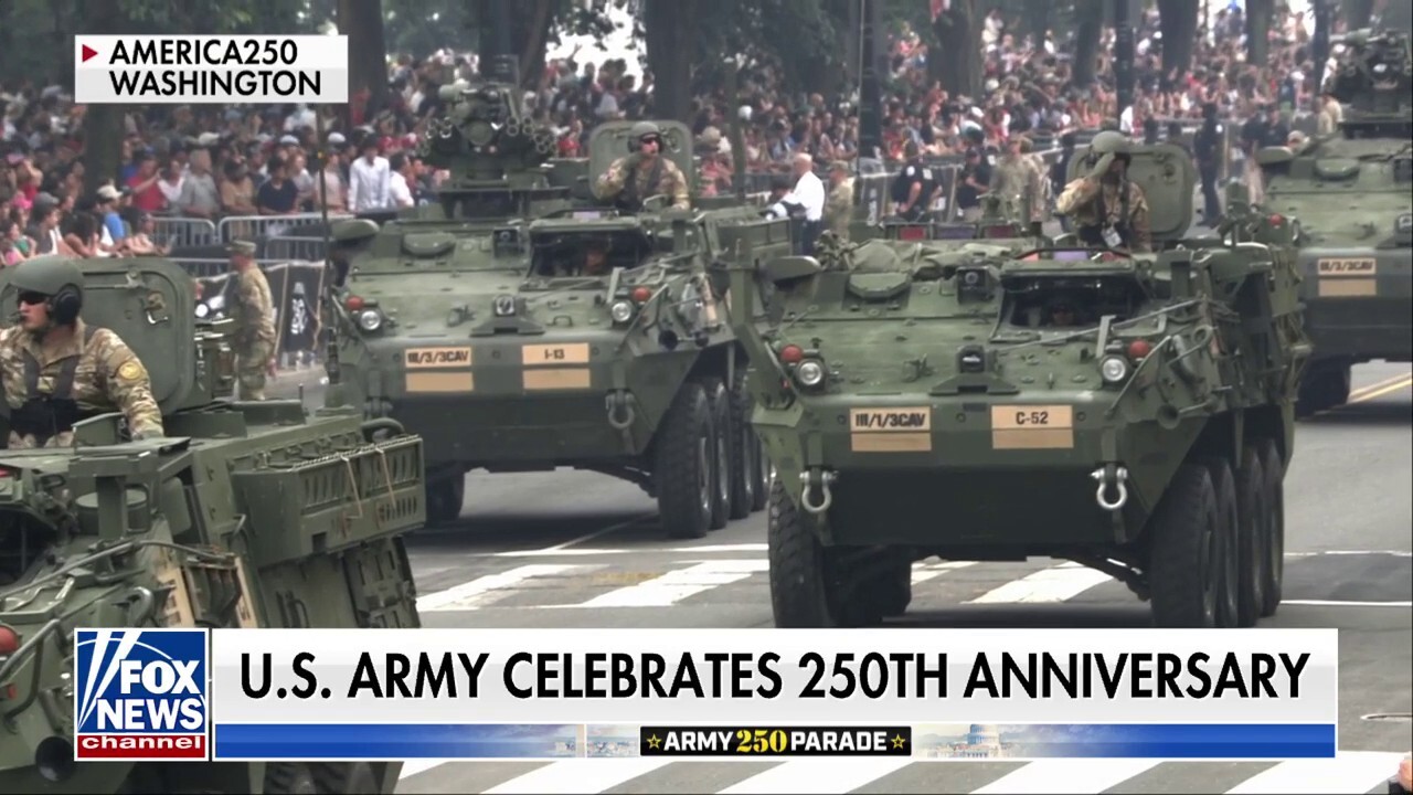 'VERY HAPPY': Americans gather for the Army's 250th anniversary parade