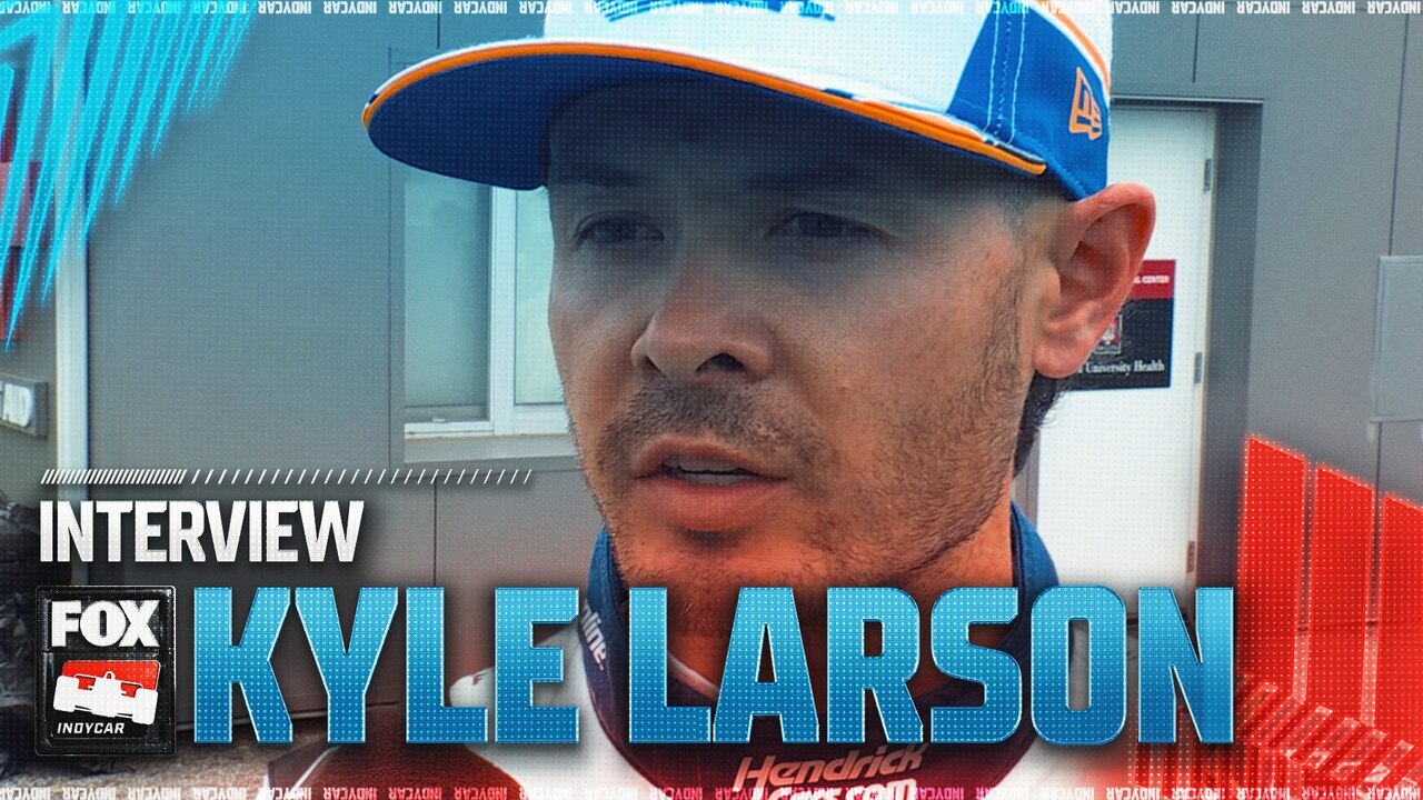 Kyle Larson shares what happened on wreck: ‘I got a little to eager on the restart’ | INDY on FOX