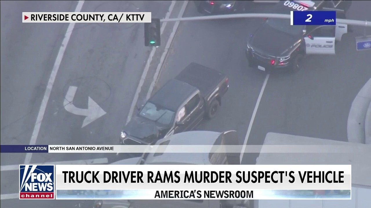 Hero truck driver on helping police by ramming murder suspect's vehicle 