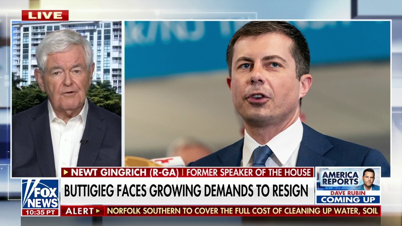 Newt Gingrich: If Biden was serious about our safety, Buttigieg would be gone by this evening