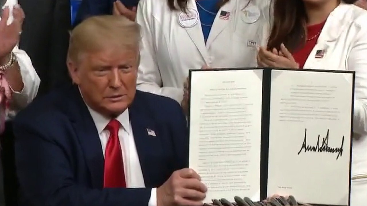 President Trump signs four executive orders to lower prescription drug prices	