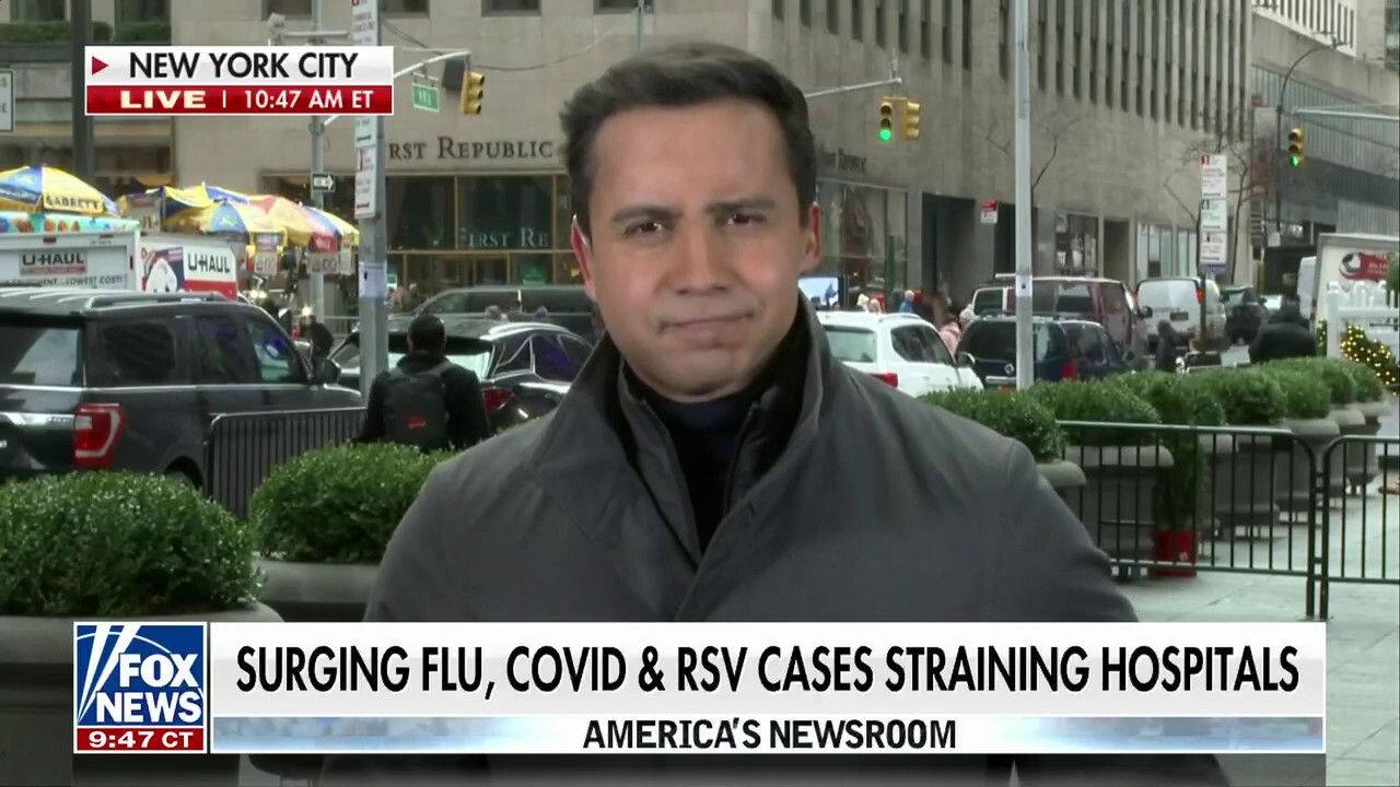 US battling triple punch of flu, COVID, RSV cases
