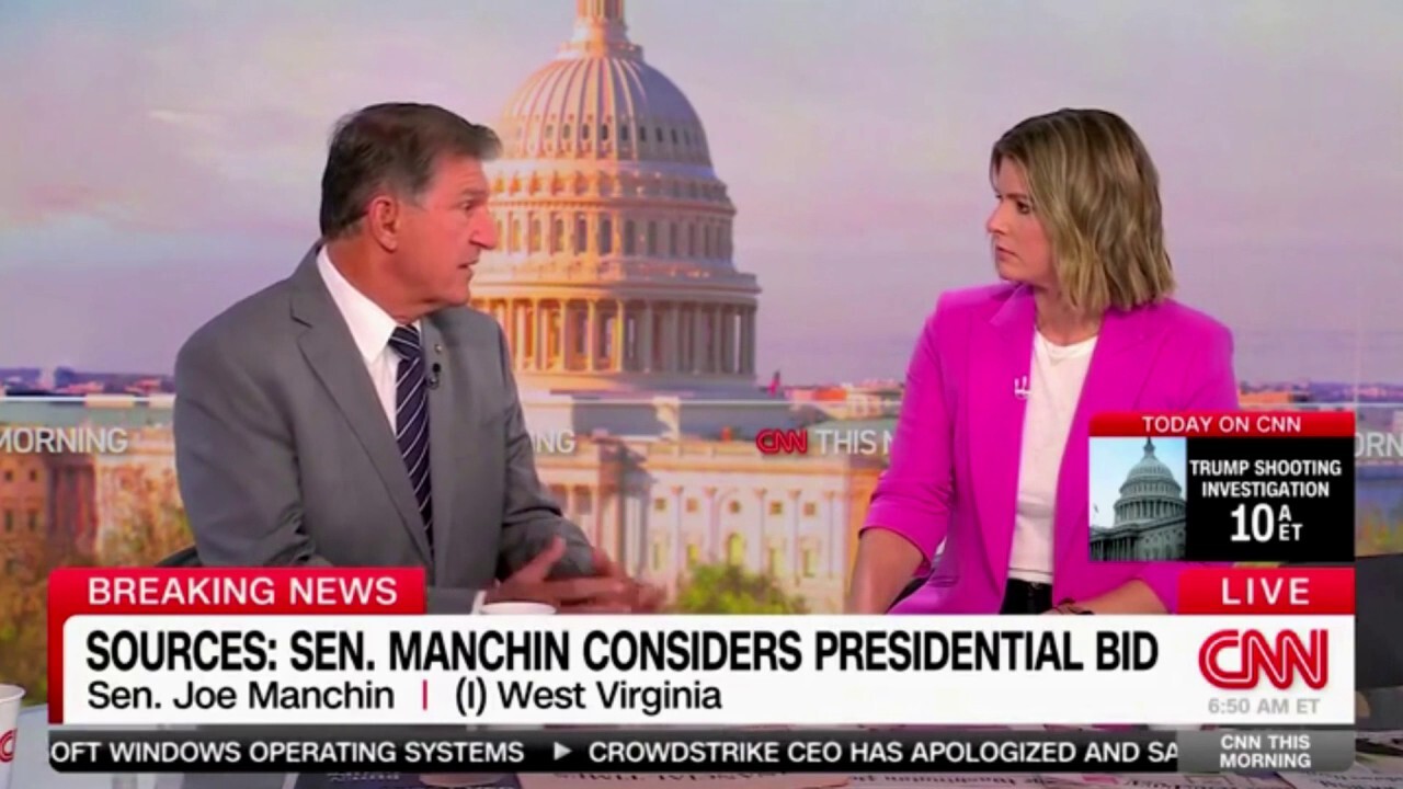 Sen. Manchin calls for competitive Democratic nomination process: 'Want the middle to have a voice'