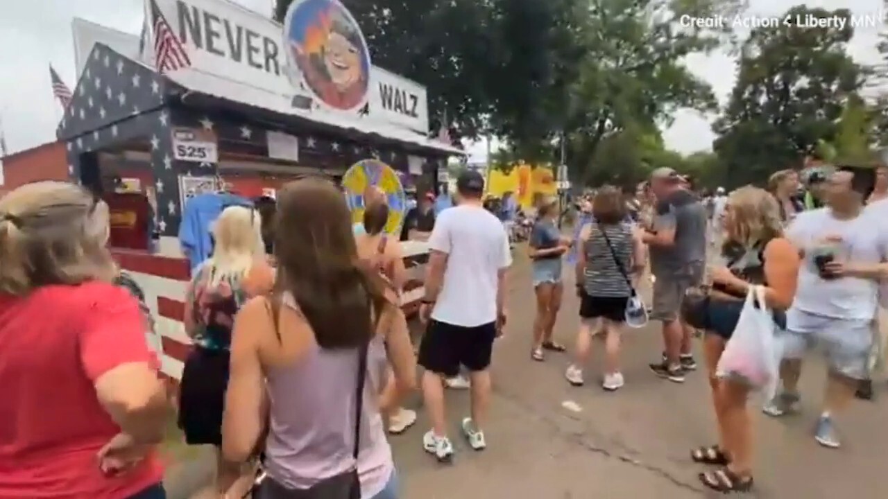 'Never Walz' booth attracts crowds at Minnesota State Fair