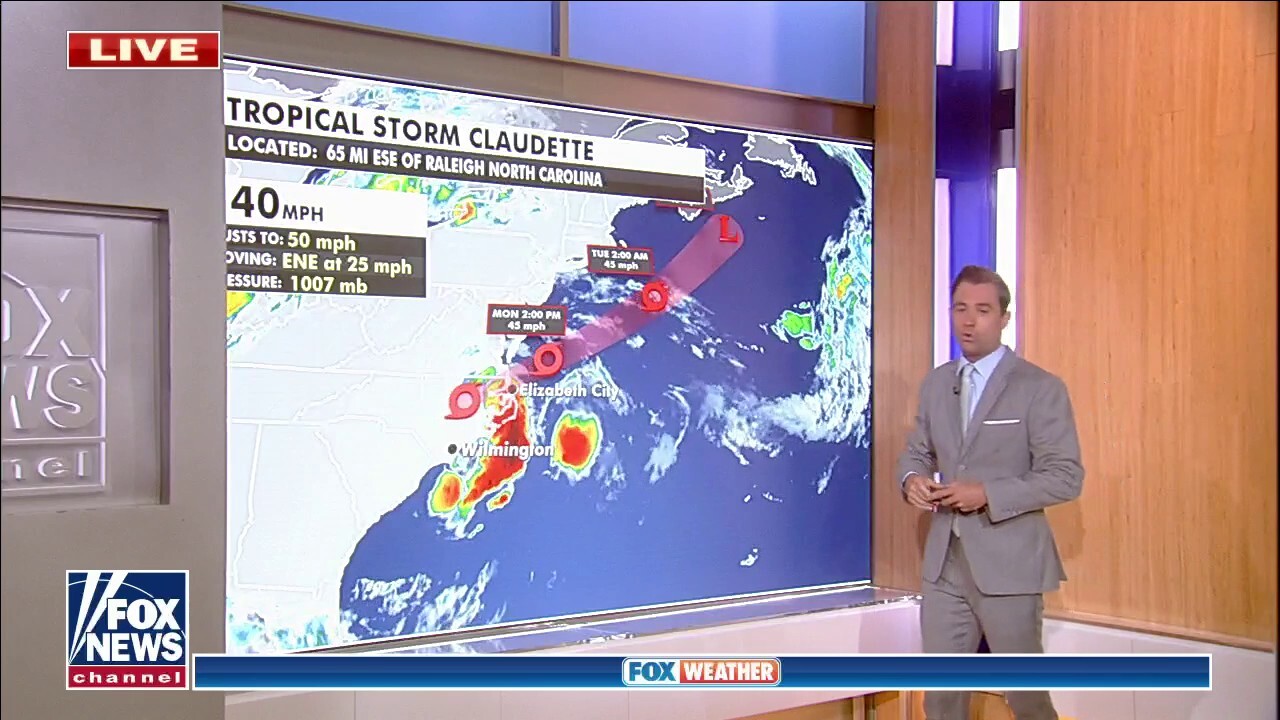National weather forecast: Tropical Storm Claudette impacting North Carolina - Fox News