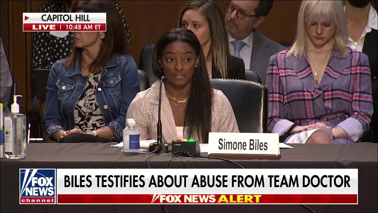 Biles says FBI 'turned a blind eye' to allegations of abuse by Larry Nassar in tearful testimony