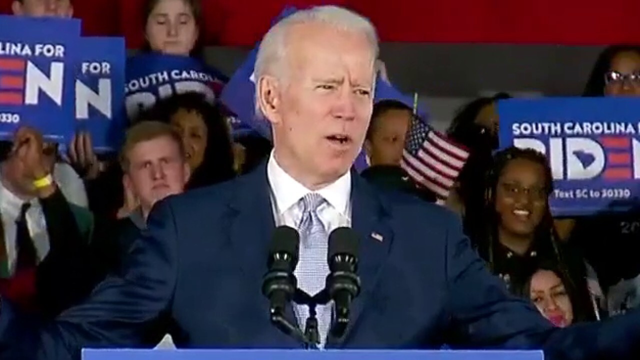 Biden rallies SC supporters after victory: Our campaign is 'very much alive'