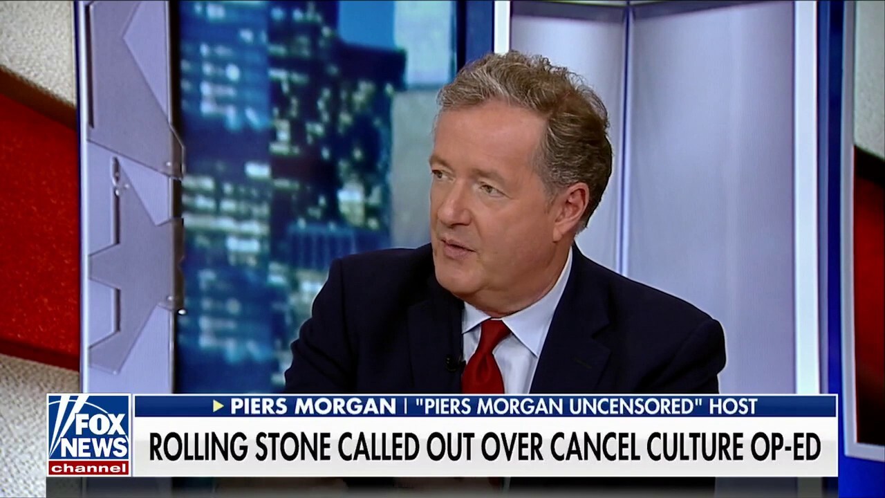 Piers Morgan claims cancel culture is a 'war on our freedom'