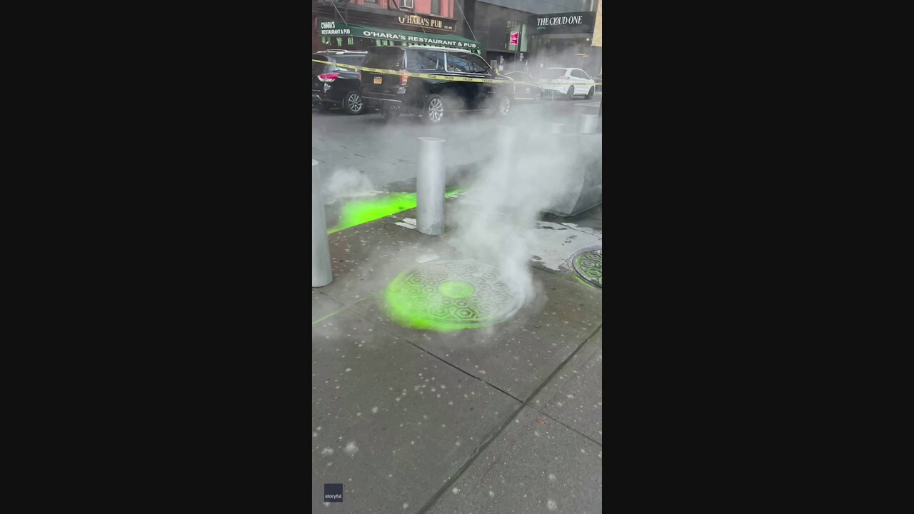New Yorkers startled to find green slime oozing onto city streets