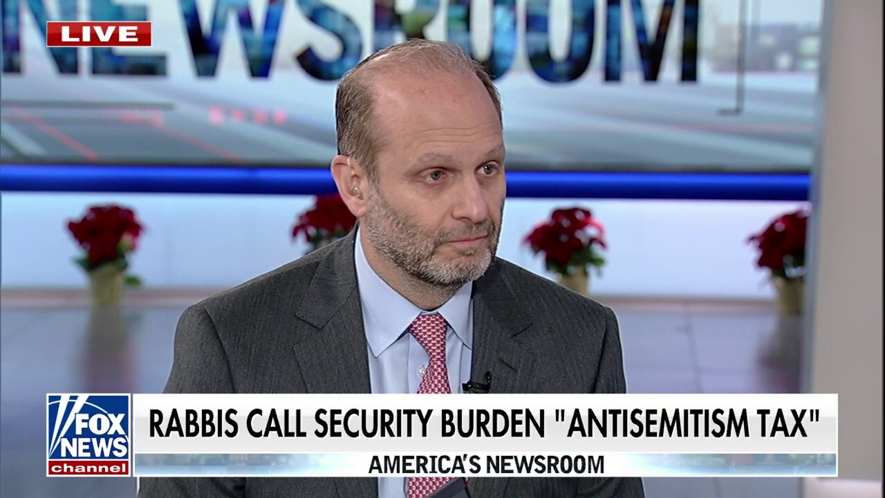 Rabbi says security burden has become 'antisemitism tax': 'Have to pay to protect ourselves'