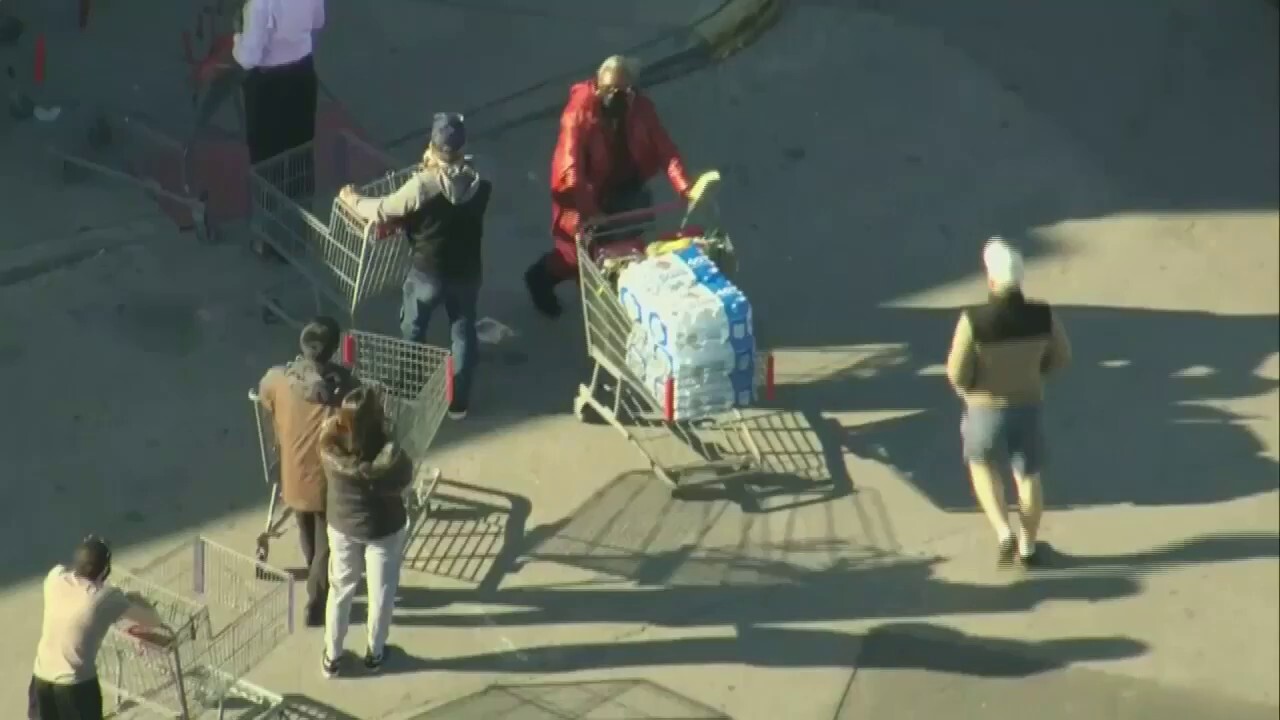 Philadelphia residents stockpile bottled water
