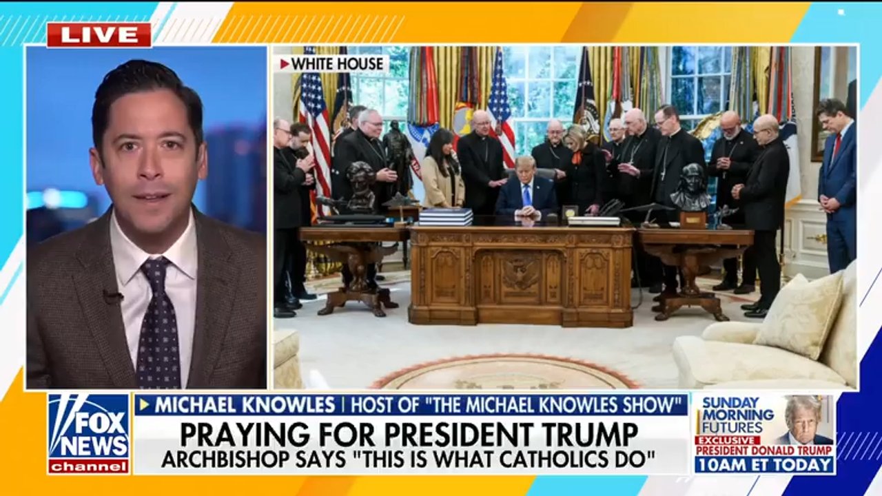 Michael Knowles defends archbishop's White House prayer with Trump