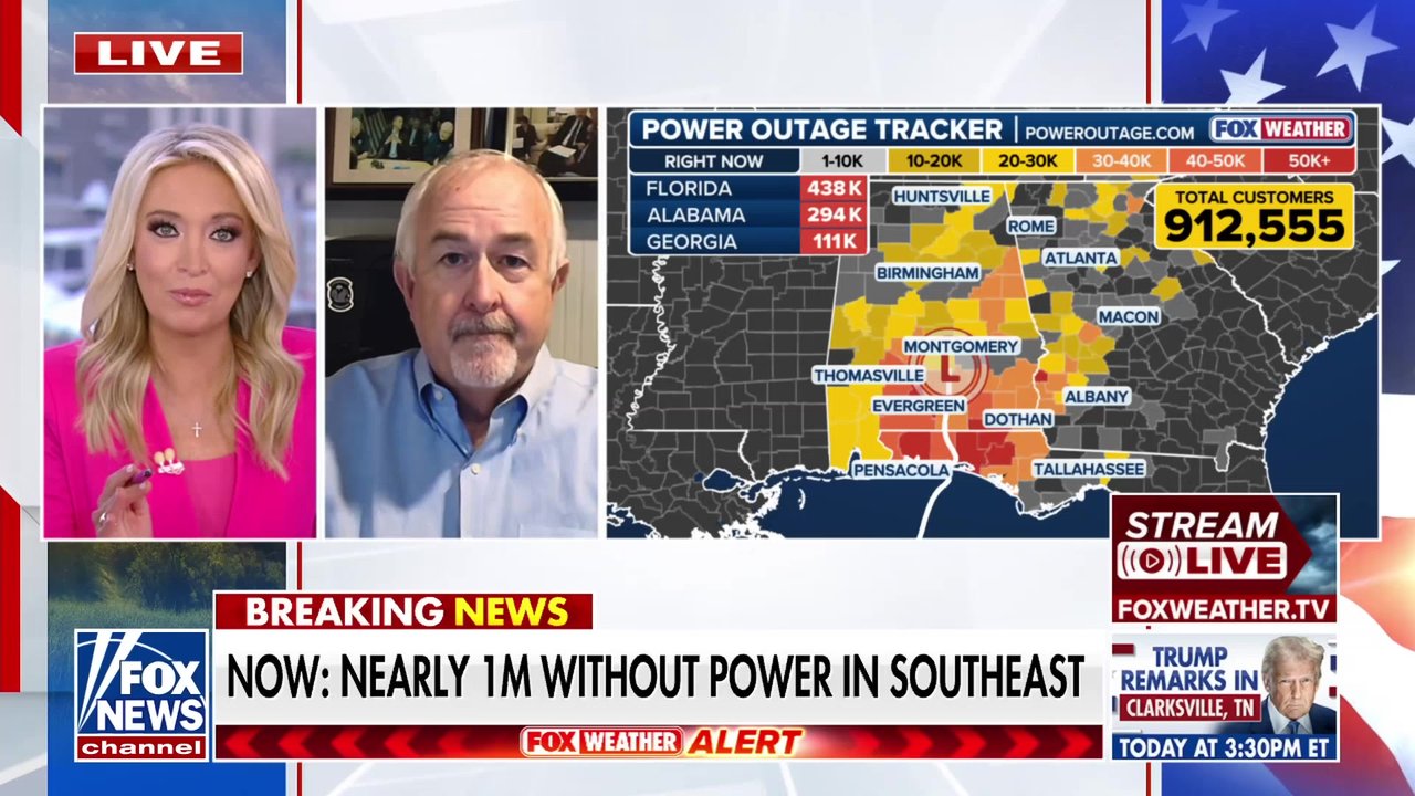 Isaias moves inland after making landfall in Florida