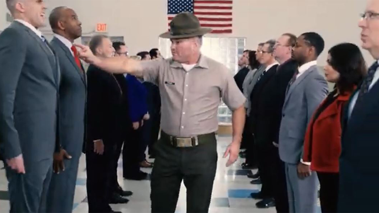 Super Bowl ad features Marine drill instructor running members of Congress through boot camp