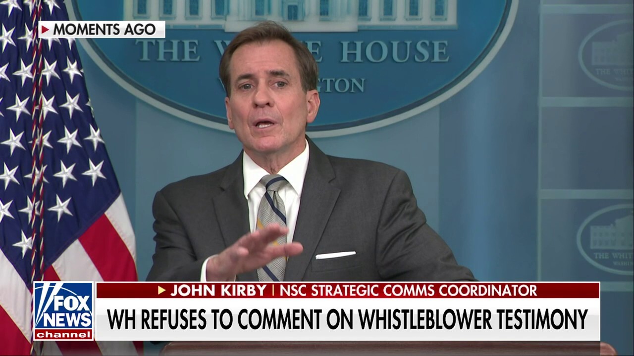 John Kirby flees White House briefing after refusing to answer Hunter Biden question
