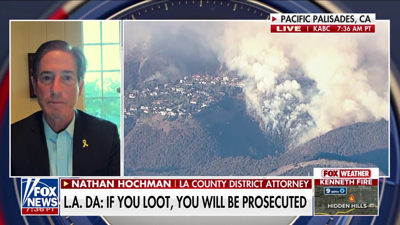 LA district attorney warns criminals will be ‘punished to the full extent of the law’ in wake of wildfires