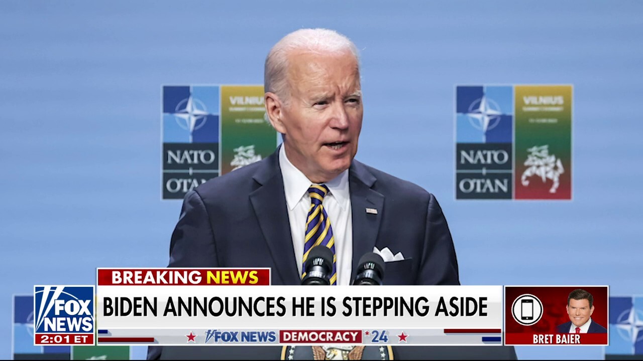 Fox News chief political anchor Bret Baier on the announcement that President Biden is dropping out of the 2024 presidential race.