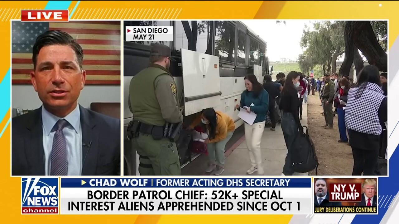 Former Acting DHS Secretary Chad Wolf joined 'Fox & Friends' to discuss why the surge of special interest aliens is a national security concern as the border crisis continues. 