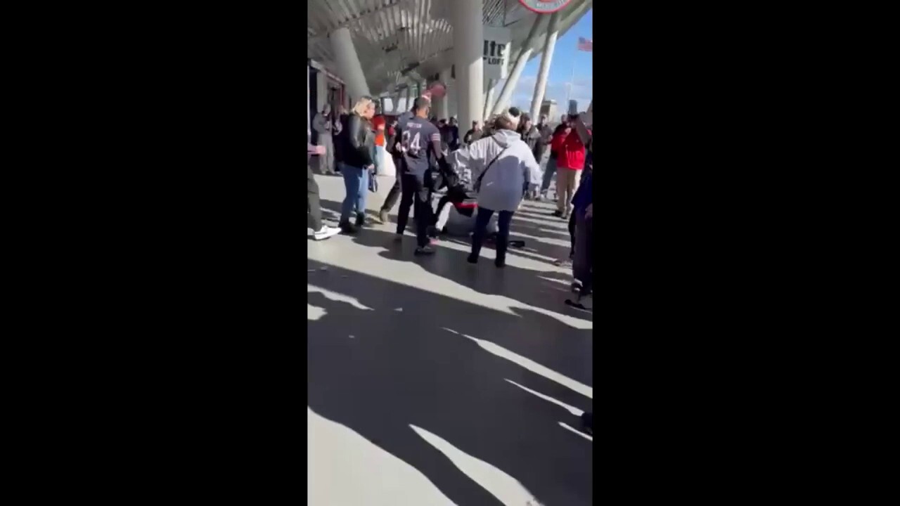 Graphic video: Bears fans get into nasty fight