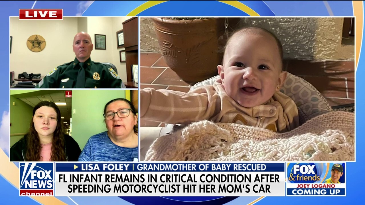 Florida deputy saves infant trapped in car seat after crash with motorcycle