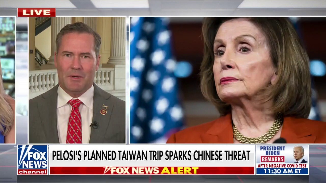Rep. Michael Waltz on China's threats against Pelosi: We shouldn't get dictated to by the Chinese