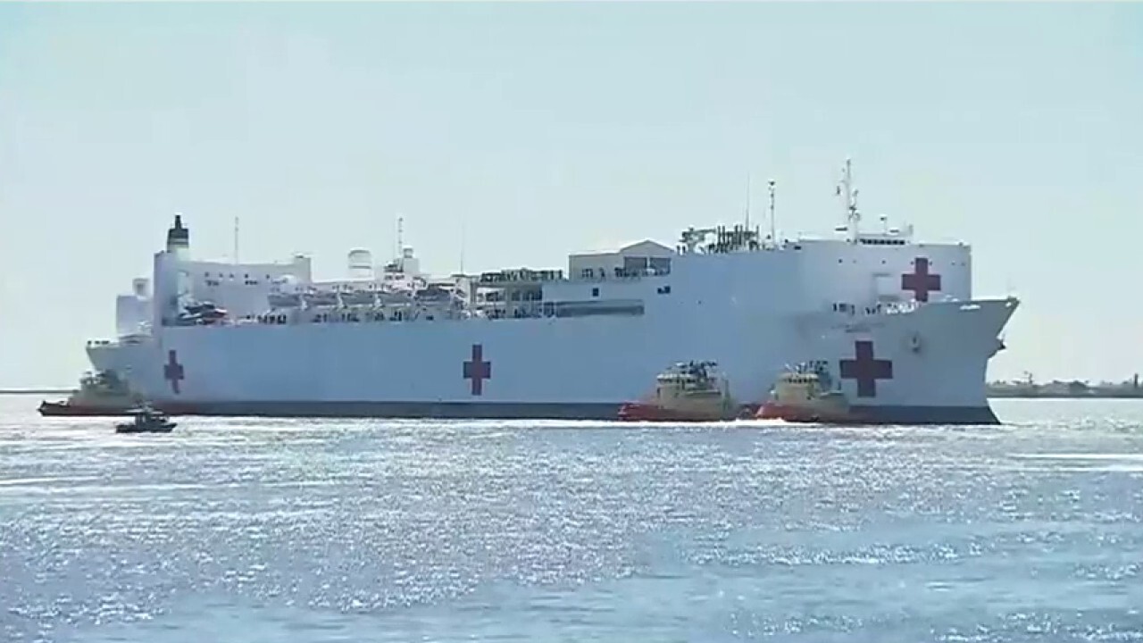 US Navy hospital ship Mercy set to dock in Port of Los Angeles
