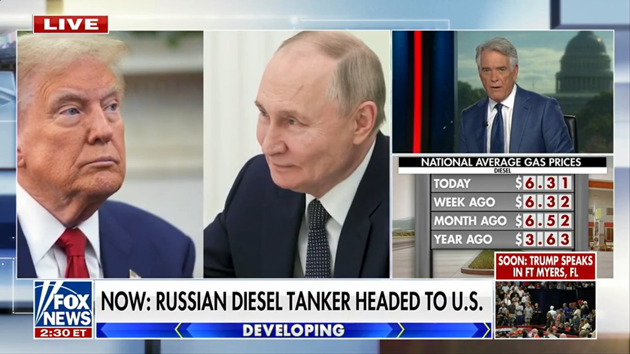 Russian diesel tanker officially en route to US