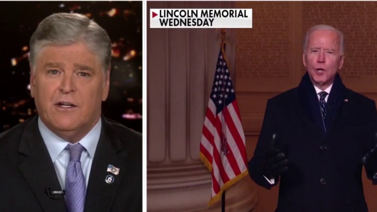 Hannity: Biden’s’ unity ‘promise sounds hollow than ever’ with requests that crush the economy