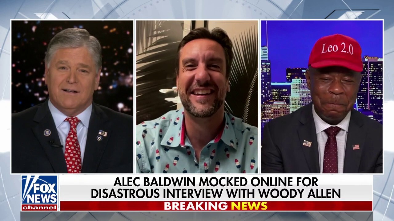 OutKick founder Clay Travis and Fox News contributor Leo Terrell mock Alec Baldwin over his disastrous interview with Woody Allen.