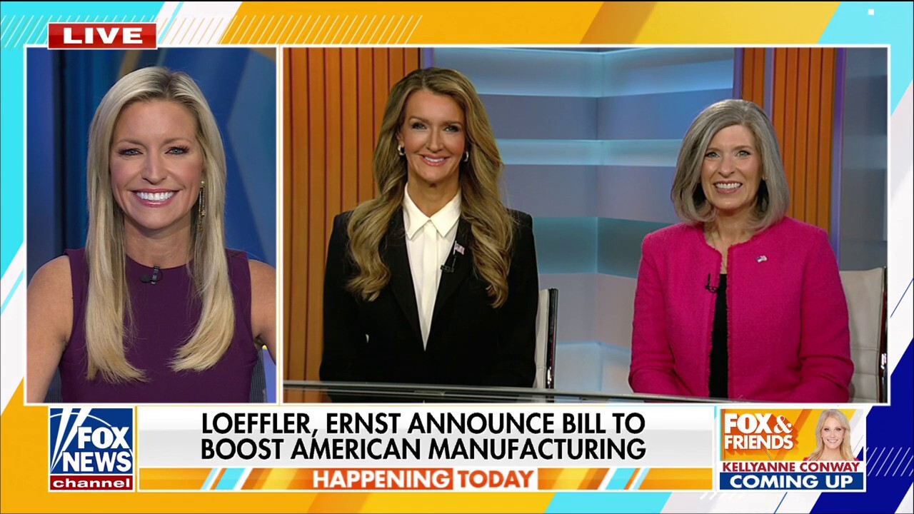 Kelly Loeffler, Sen. Ernst announce bill to boost American manufacturing: 'This is a big deal'