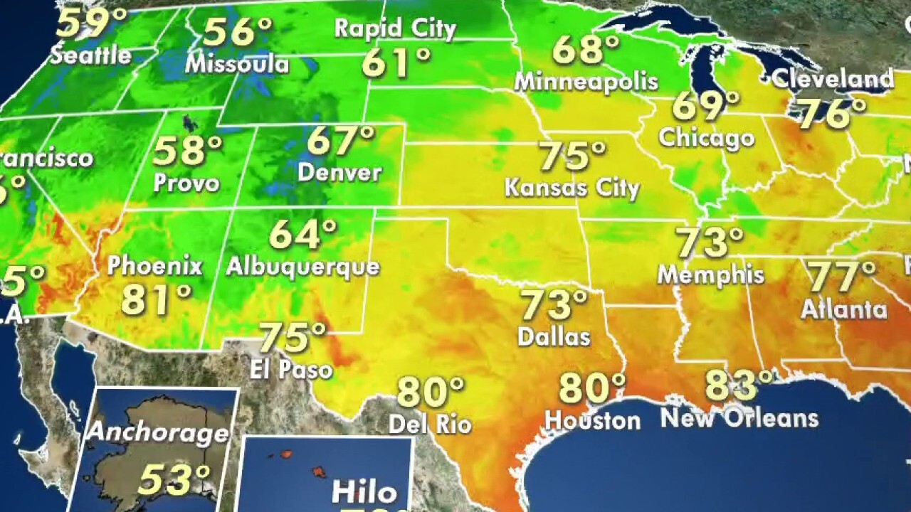 National forecast for Sunday, June 21