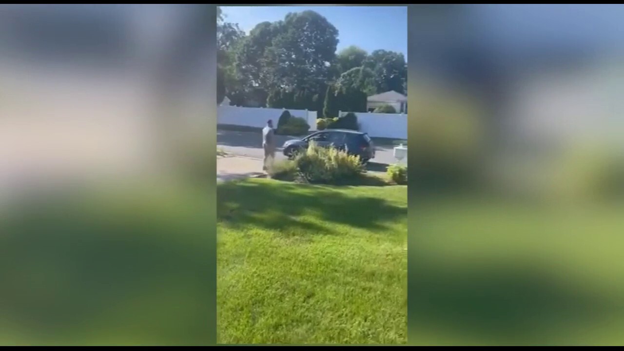 Man films neighbor drawing handgun on his front porch