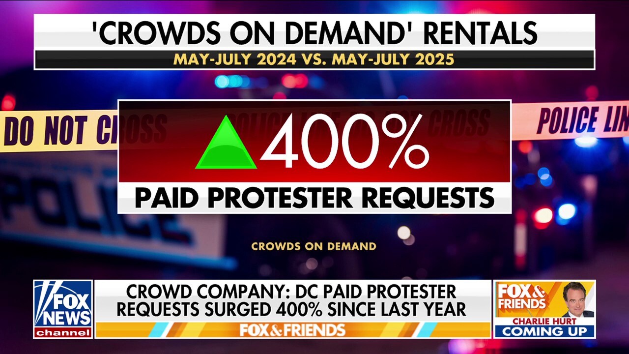 The 'Fox & Friends' co-hosts discuss the surge of paid protesters in Washington, D.C., during President Donald Trump's second term as he continues his crime crackdown in the nation's capital.