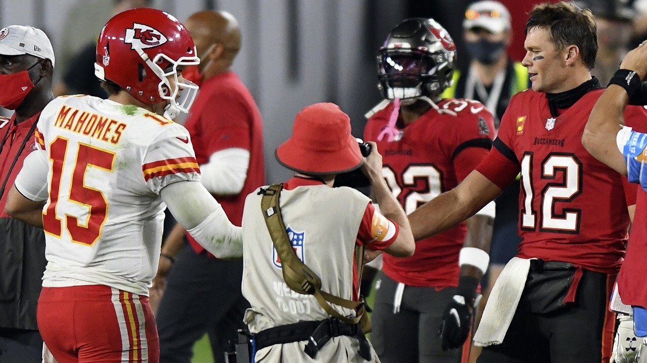 Nov 14, 2021; Landover, MD USA; Tampa Bay Buccaneers offensive tackle  Tristan Wirfs (78) blocks for quarterback Tom Brady (12) during an NFL game  at Stock Photo - Alamy