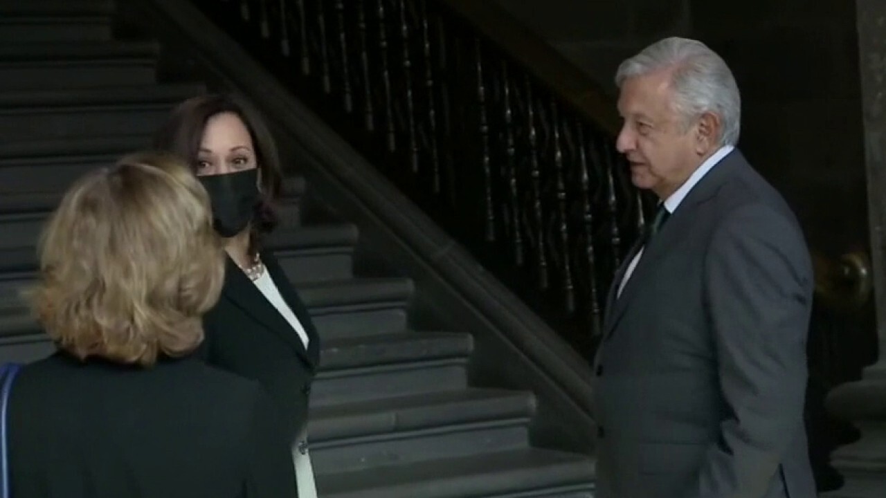 Kamala Harris visits Mexico, meets with President Obrador
