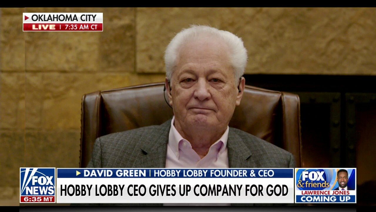 Hobby Lobby CEO David Green joins 'Fox & Friends Weekend' to discuss why he chose to give up his company in the name of purpose.