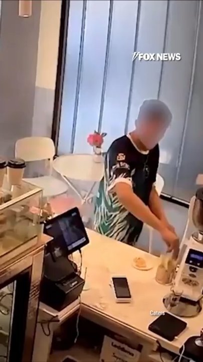 Deli worker FEEDS man after catching him stealing from tip jar