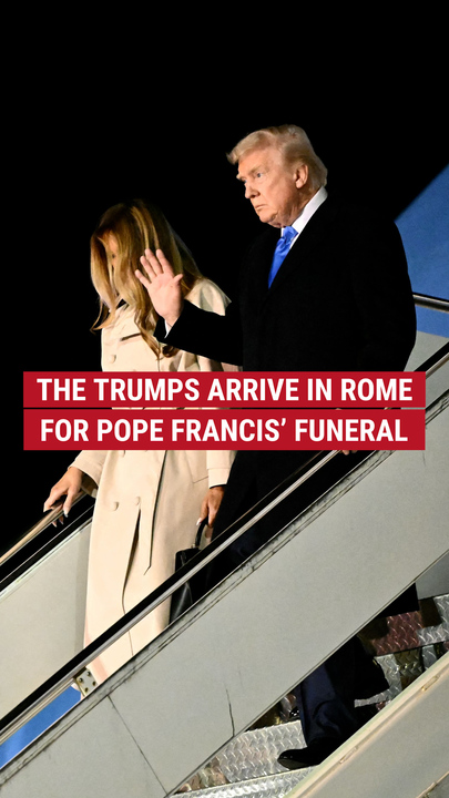 The Trumps get  successful  Rome for Pope Francis' funeral