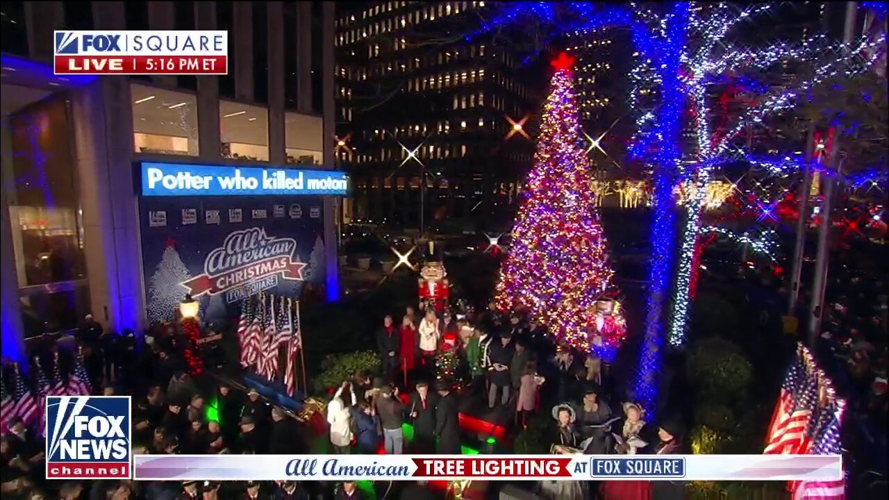 Fox News holds a relighting for newly-built ‘All-American Christmas Tree'
