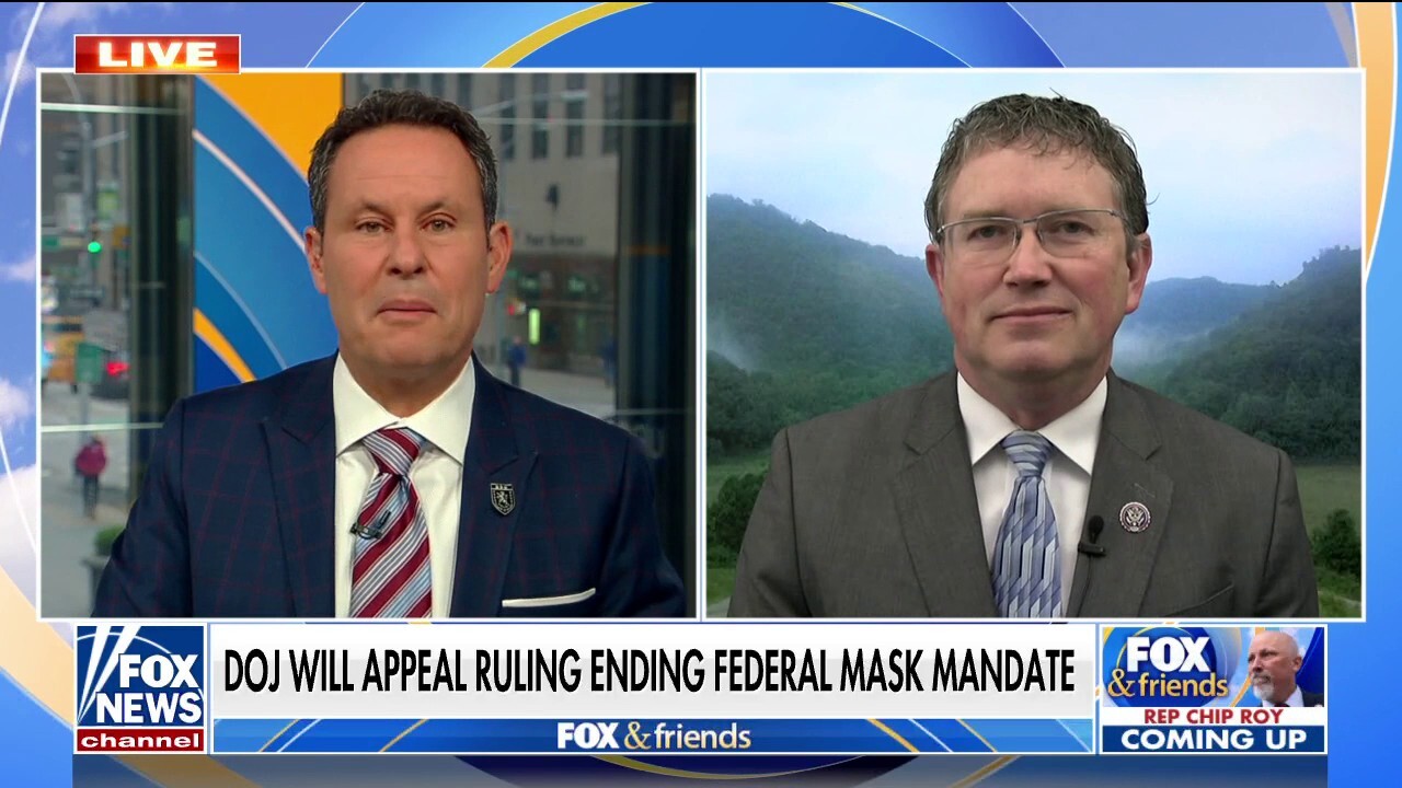 Rep. Massie warns of Democrat 'shellacking' in midterms as DOJ vows to appeal ruling ending federal mask mandate