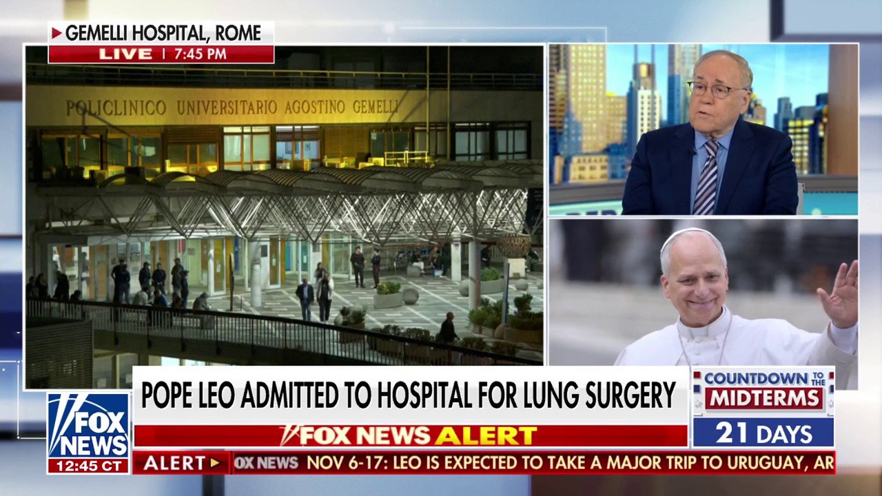 Pope Leo admitted to hospital for lung surgery
