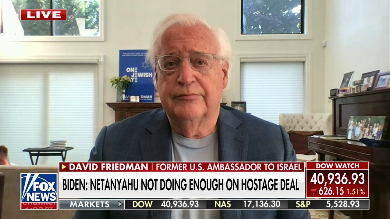 Biden is further dividing the people of Israel: David Friedman