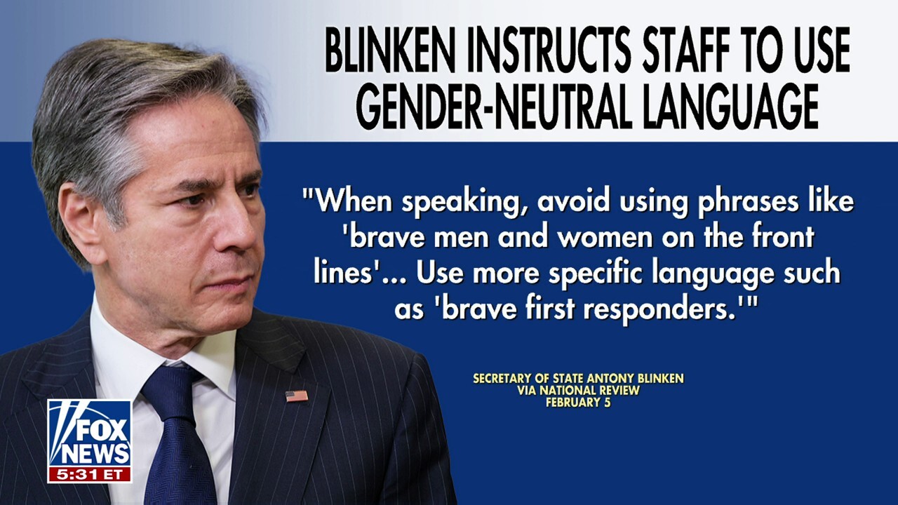 Antony Blinken reportedly asked staff to use gender-neutral terms