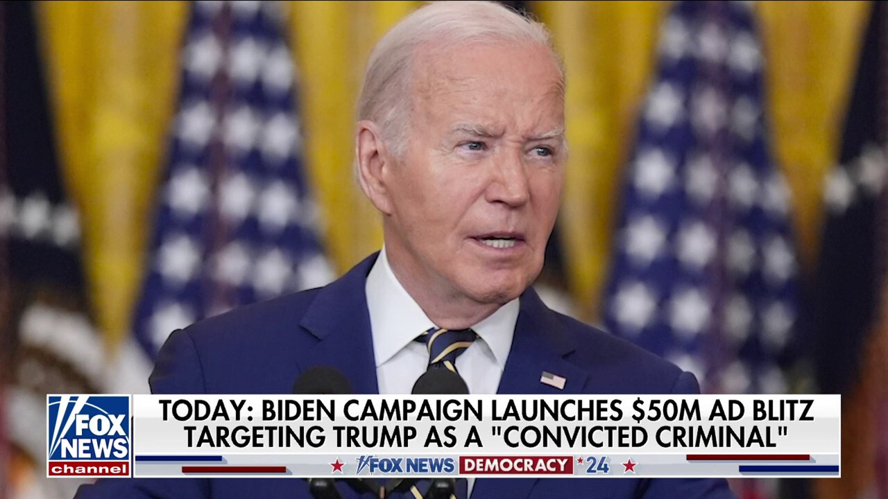 Biden campaign launches $50M ad blitz against 'convicted criminal' Trump