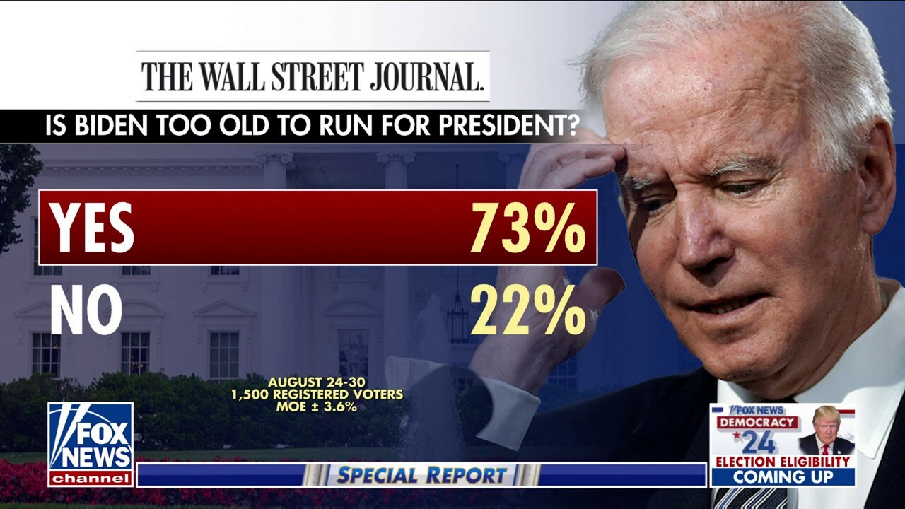 Biden dismisses age concerns after two-thirds of Dems say he's too old to re-run