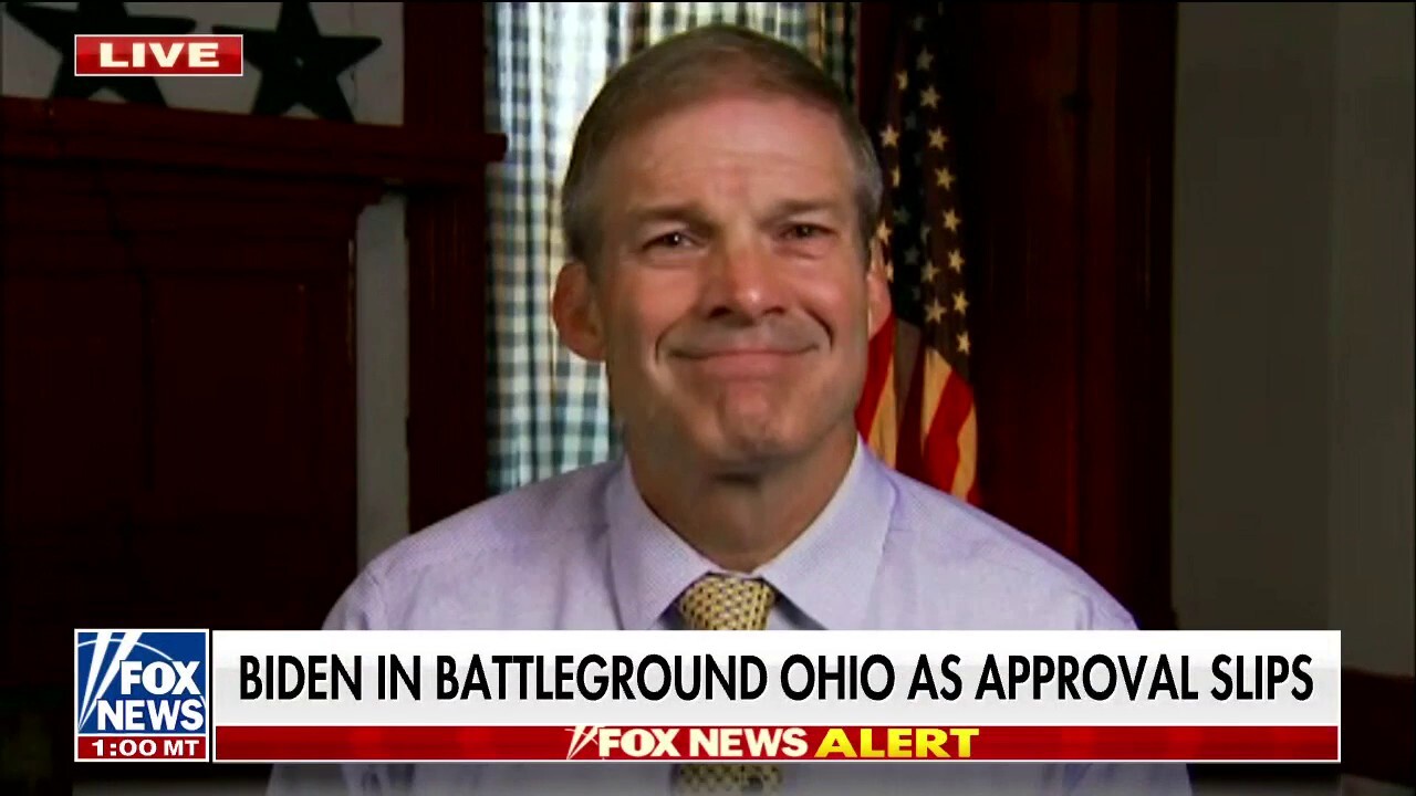 Jim Jordan on tanking Biden poll numbers: 'I don't think they can message their way out of this'