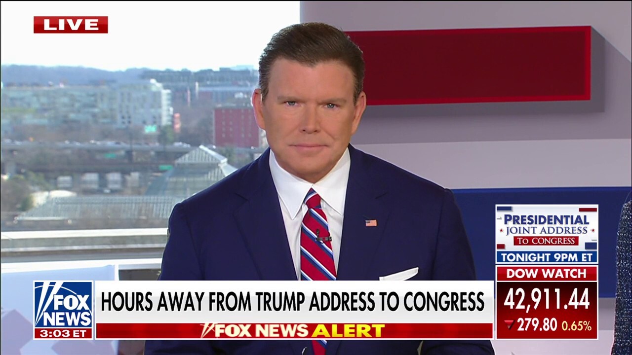  Bret Baier predicts Trump's joint address to Congress will be a 'laundry list' of what he's already accomplished