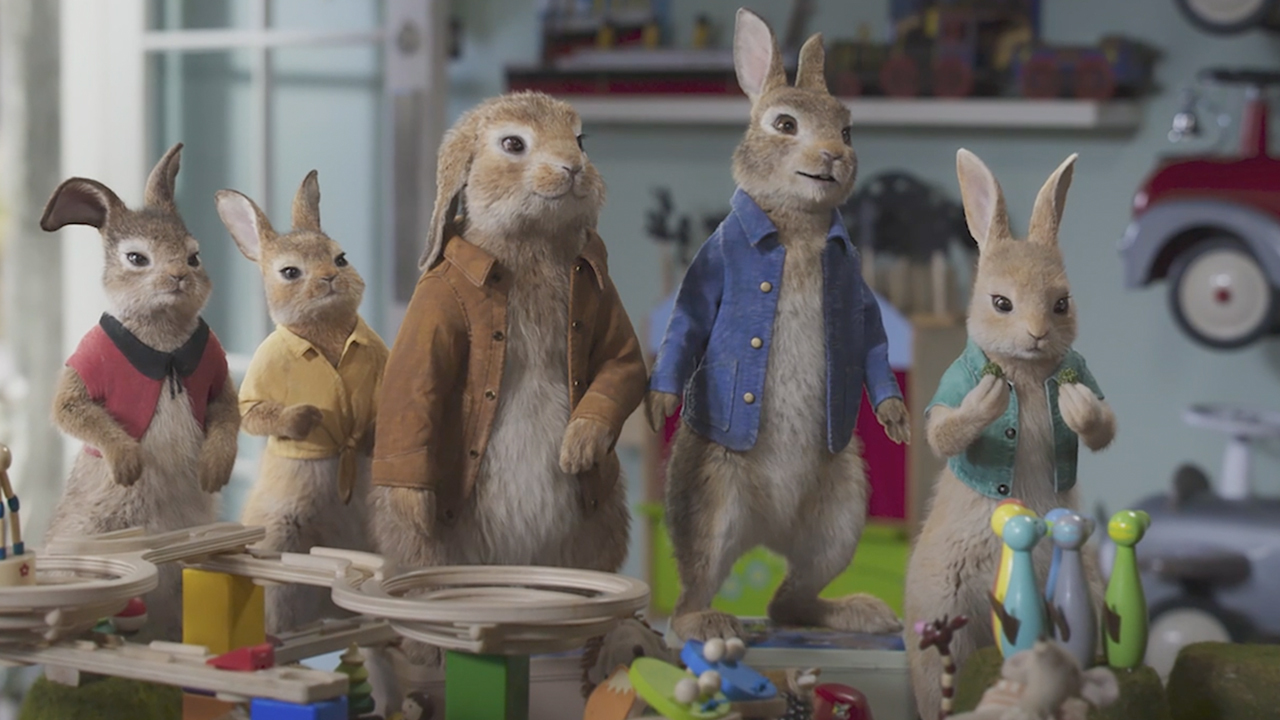 James Corden returns as Peter Rabbit in the new adorable adventure now in theaters