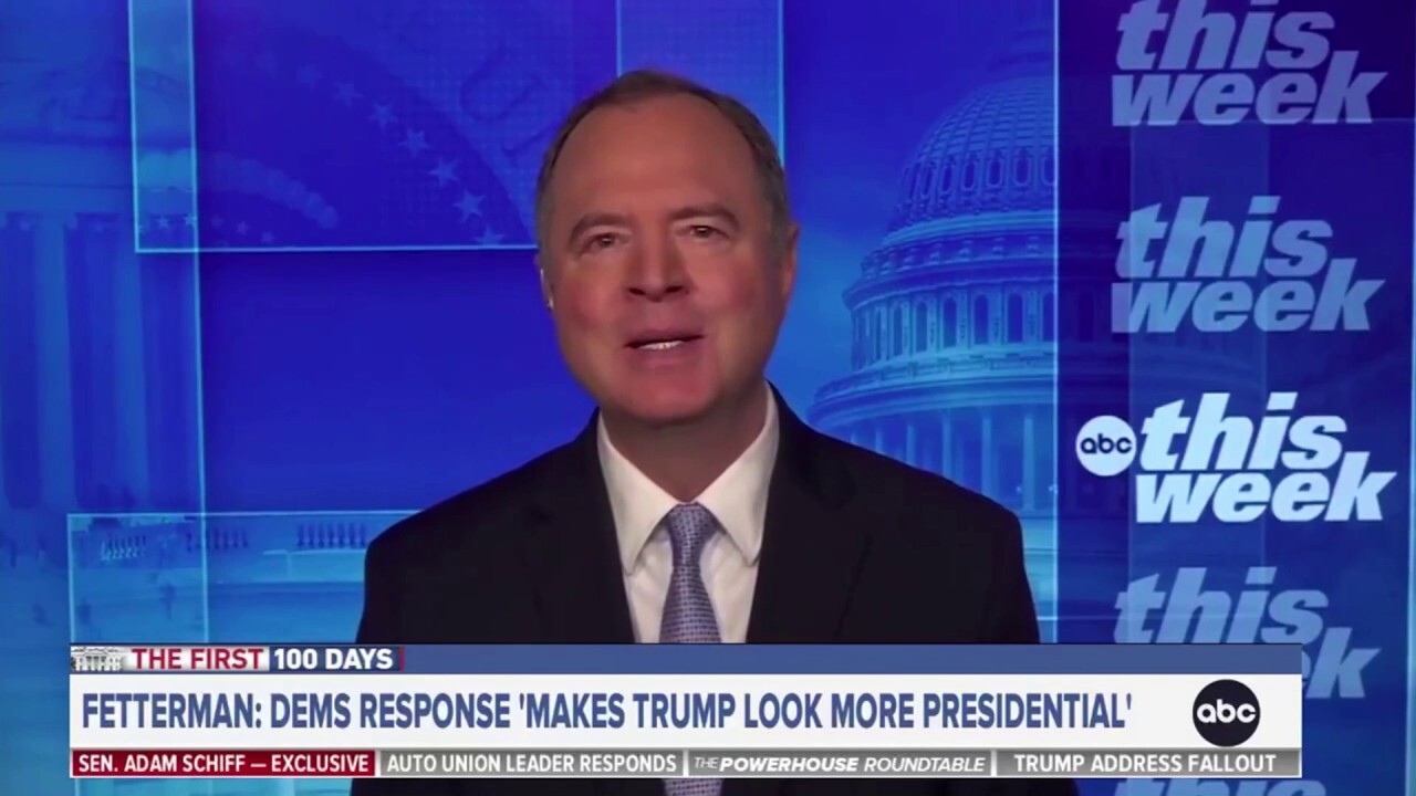 Sen. Schiff says lack of coordinated Democratic response to Trump speech was a 'mistake'